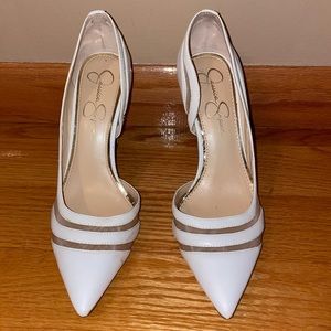 White Jessica Simpson Pumps - Size 9
